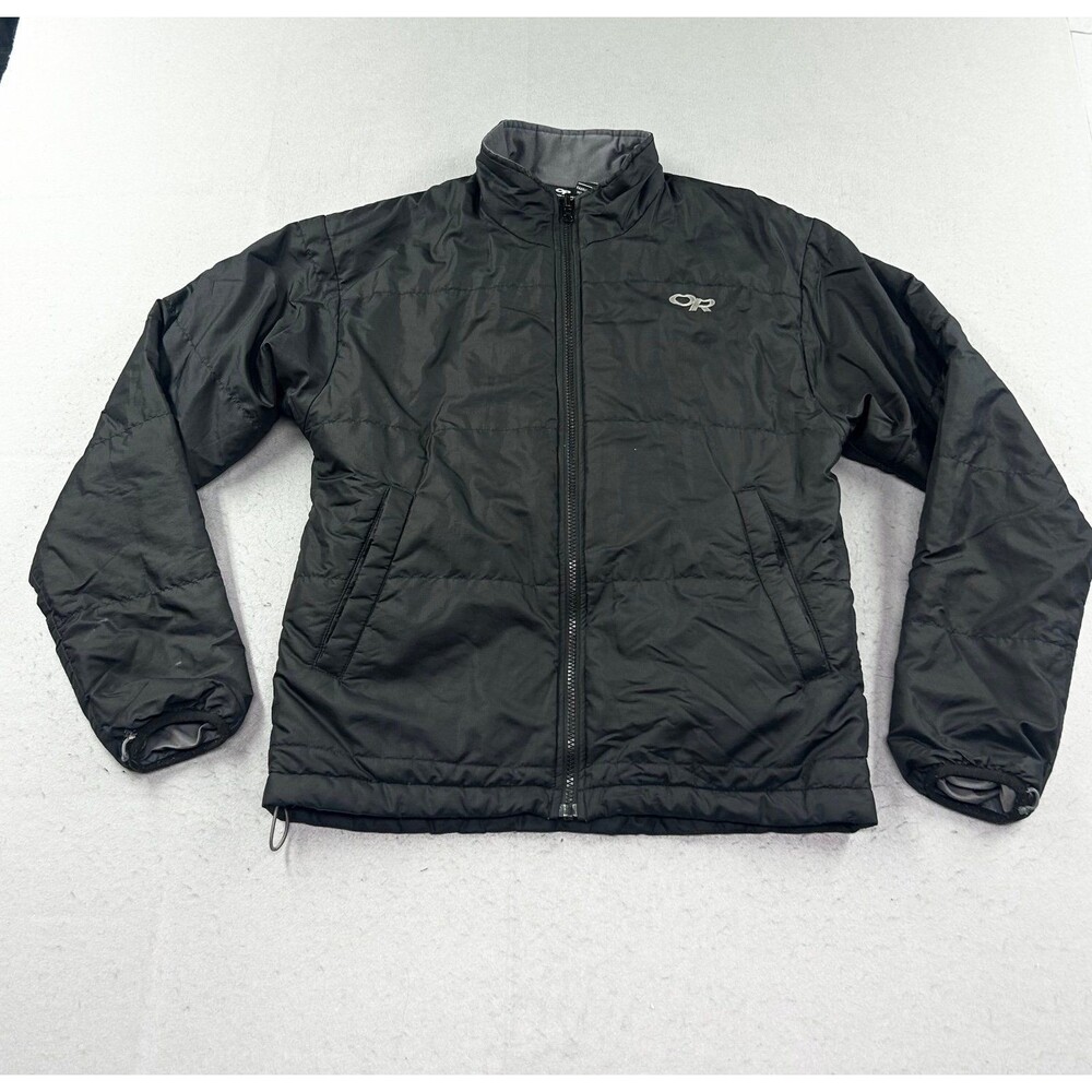 Men's Outdoor Research Light Puffer Jacket Black Small Full Zip